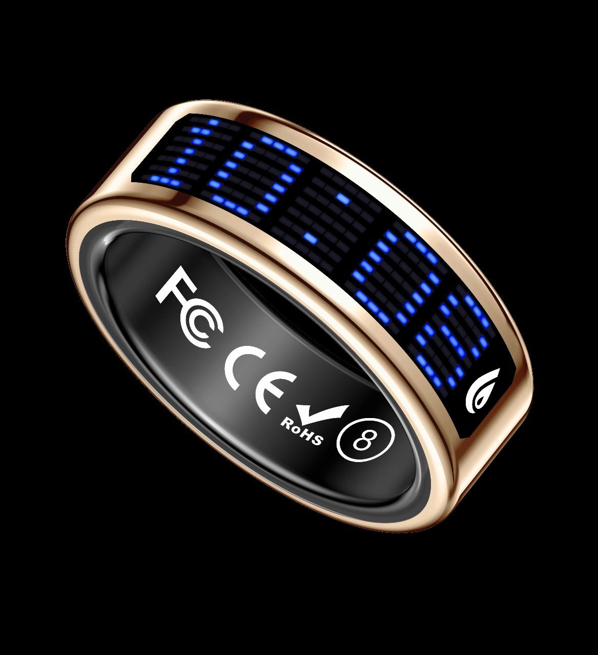 Anillo Inteligente SR16 con Pantalla LED: Monitor de Salud, Sueño y Actividad