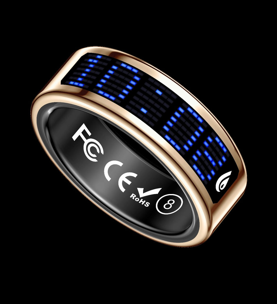 Anillo Inteligente SR16 con Pantalla LED: Monitor de Salud, Sueño y Actividad