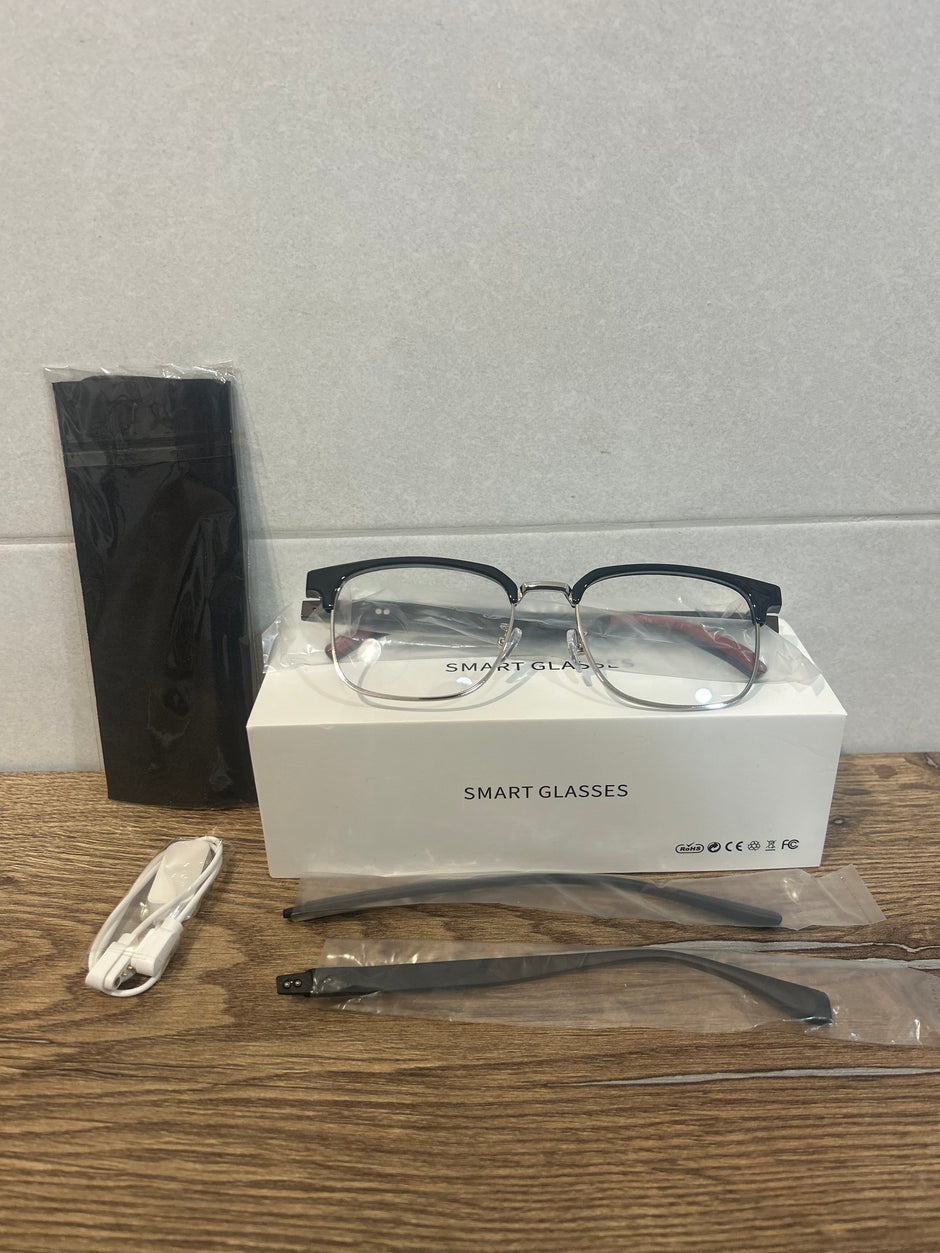 Gafas Inteligentes Maxtop con Bluetooth, Control Táctil, Control de Cámara del Móvil y Lentes UV/Anti-Luz Azul