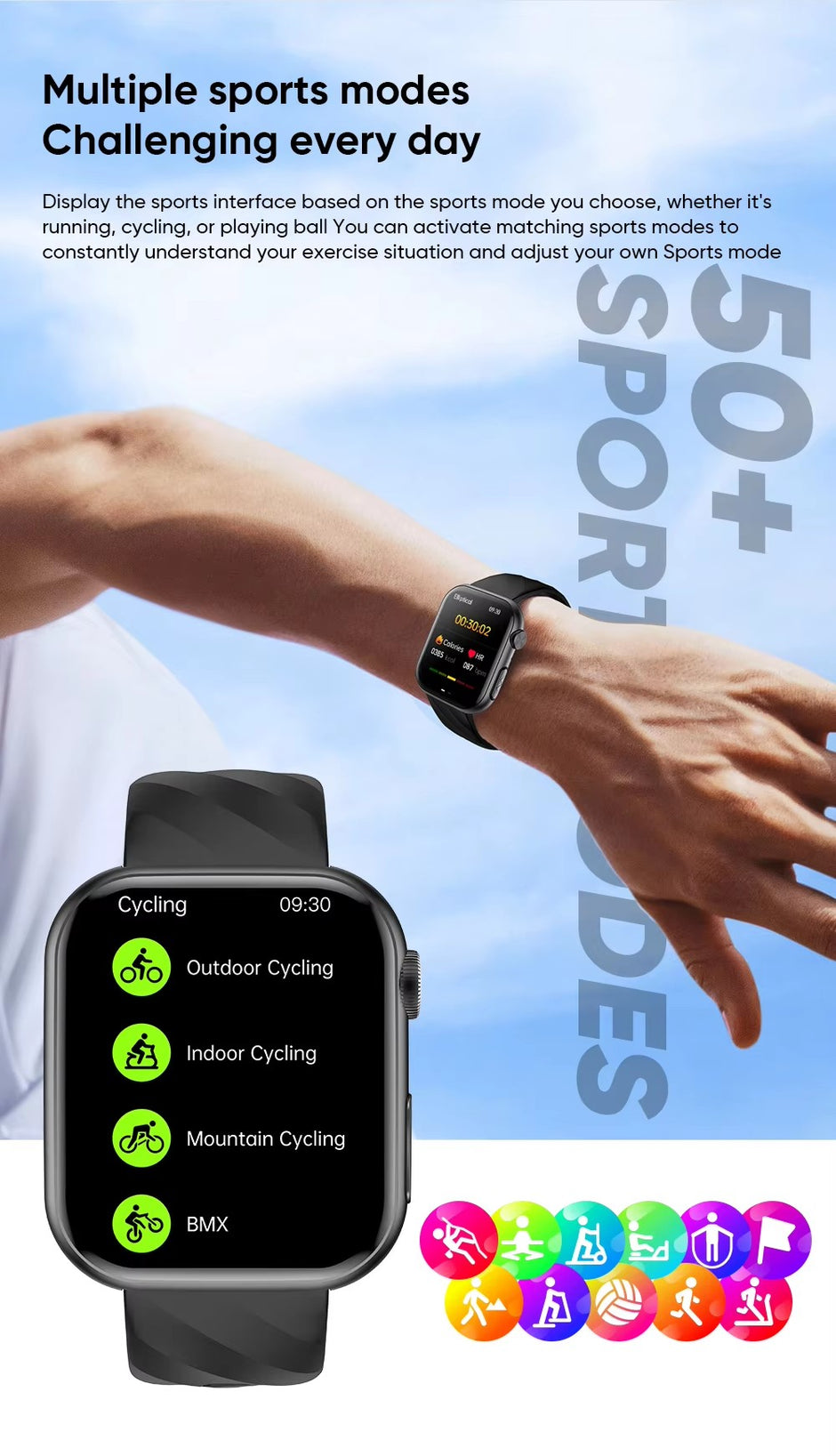 Smartwatch Unisex Salud ECG MF15 AMOLED