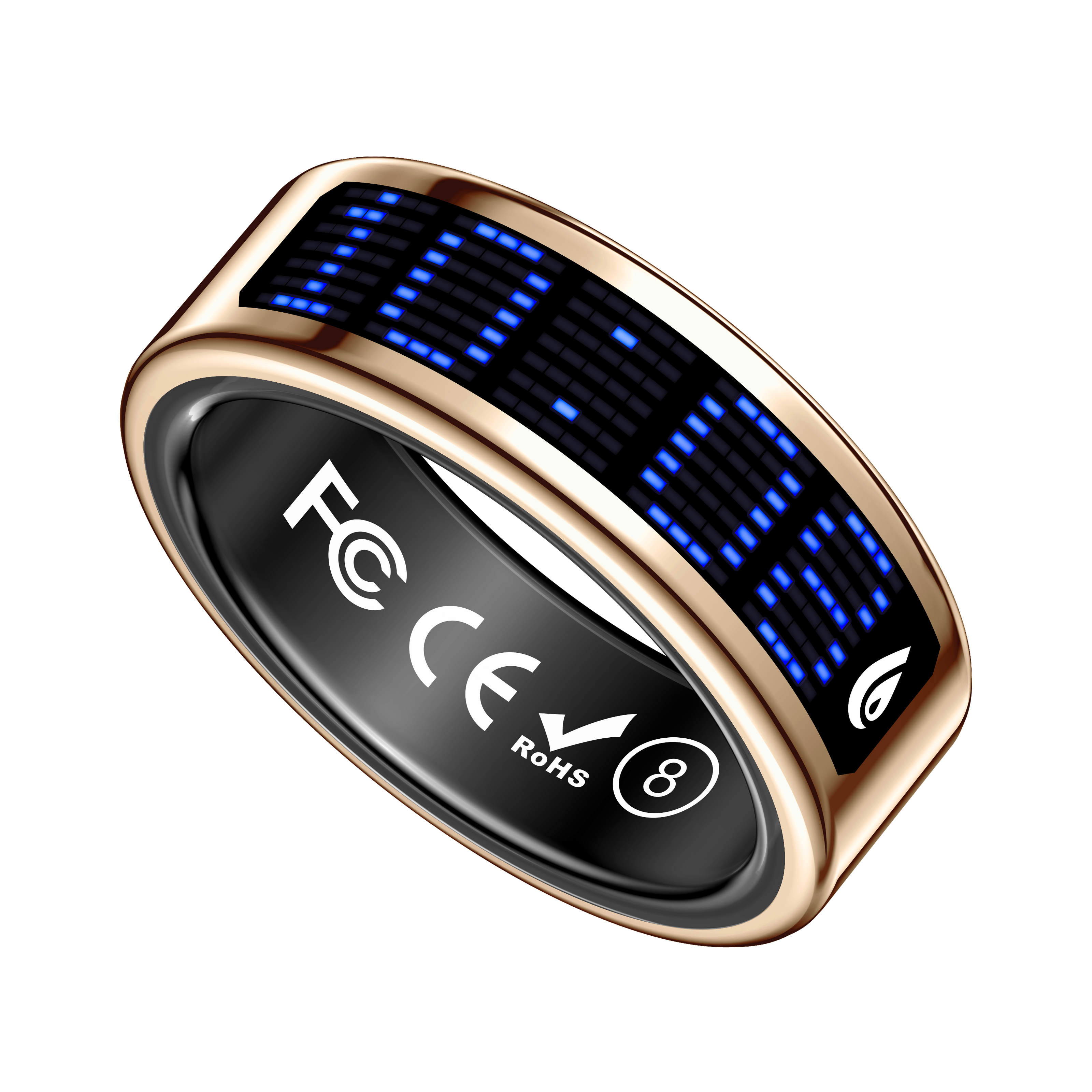 Anillo Inteligente SR16 con Pantalla LED: Monitor de Salud, Sueño y Actividad