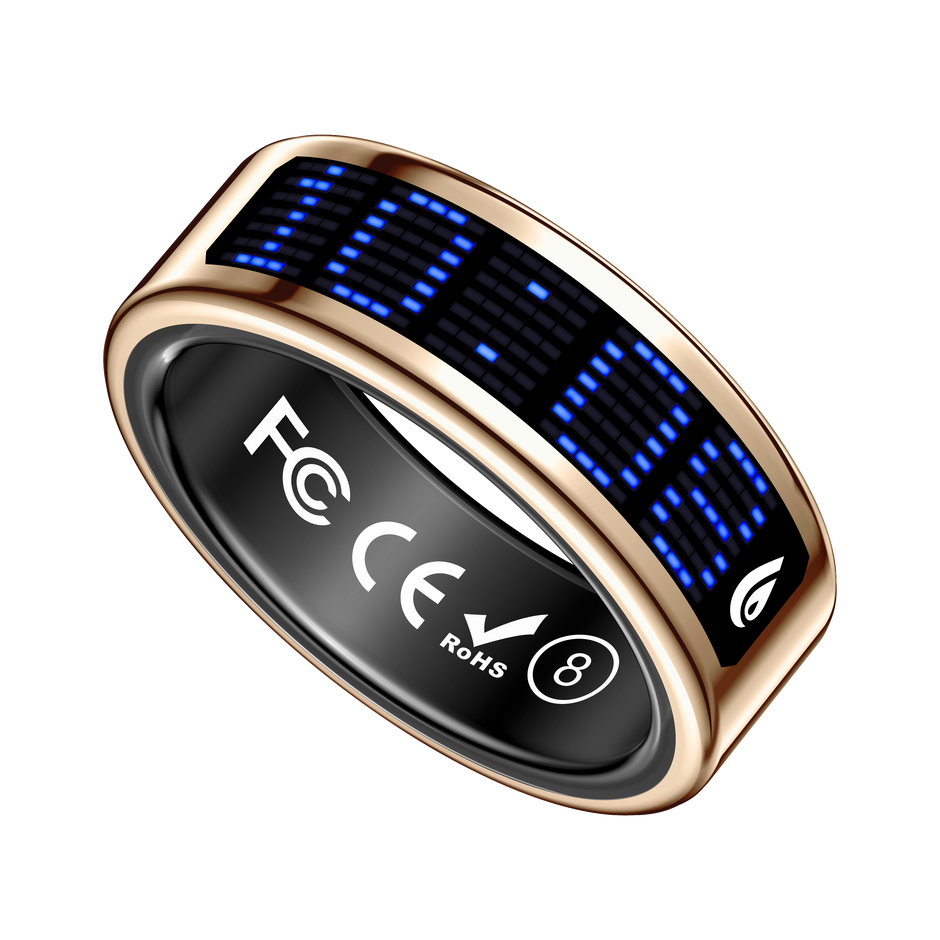 Anillo Inteligente SR16 con Pantalla LED: Monitor de Salud, Sueño y Actividad