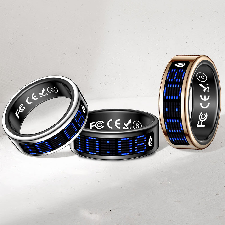 Anillo Inteligente SR16 con Pantalla LED: Monitor de Salud, Sueño y Actividad