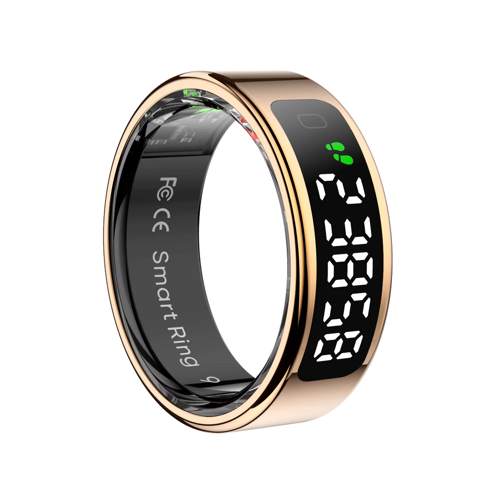 Anillo Inteligente R11 | Monitor Cardíaco, SpO2, Sueño y Actividad | 5ATM | QRing | Acero Inoxidable