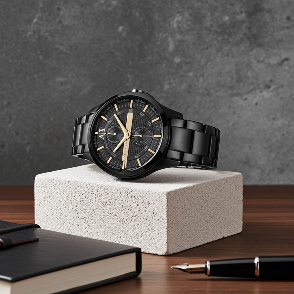 Emporio Armani Exchange AX2121 Hampton 46 mm Negro